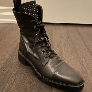 ZARA women’s black leather boots